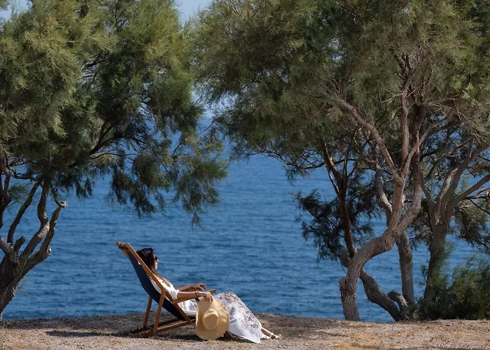 α Peaceful Seafront Escape In Santorini- Sonus Mare 别墅 *