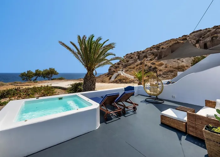 α Peaceful Seafront Escape In Santorini- Sonus Mare Vúrvulosz